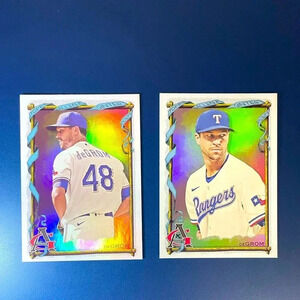 Jacob DeGrom IMAGE VARIATION & Base Lot of 2 2023 Topps Allen & Ginter Braves